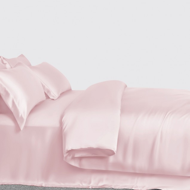 Online Baby Pink 3 PCS 22 Momme Mulberry Silk Duvet Cover Set Online Baby Pink 3 PCS 22 Momme Mulberry Silk Duvet Cover Set