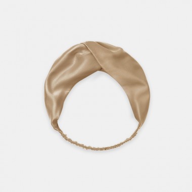 Online Beige Mulberry Silk Headband