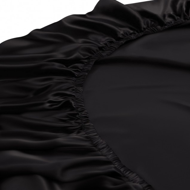 Online Black 22 Momme Mulberry Silk Fitted Sheet Online Black 22 Momme Mulberry Silk Fitted Sheet