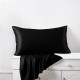 Online Black 22 Momme Mulberry Silk Pillowcase with Hidden Zipper Online Black 22 Momme Mulberry Silk Pillowcase with Hidden Zipper