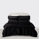 Online Black 3 PCS 22 Momme Mulberry Silk Duvet Cover Set Online Black 3 PCS 22 Momme Mulberry Silk Duvet Cover Set
