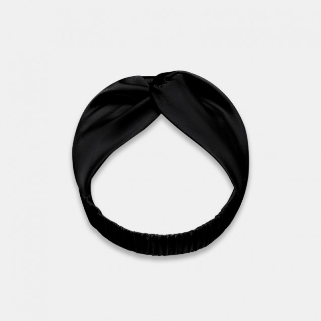 Online Black Mulberry Silk Headband
