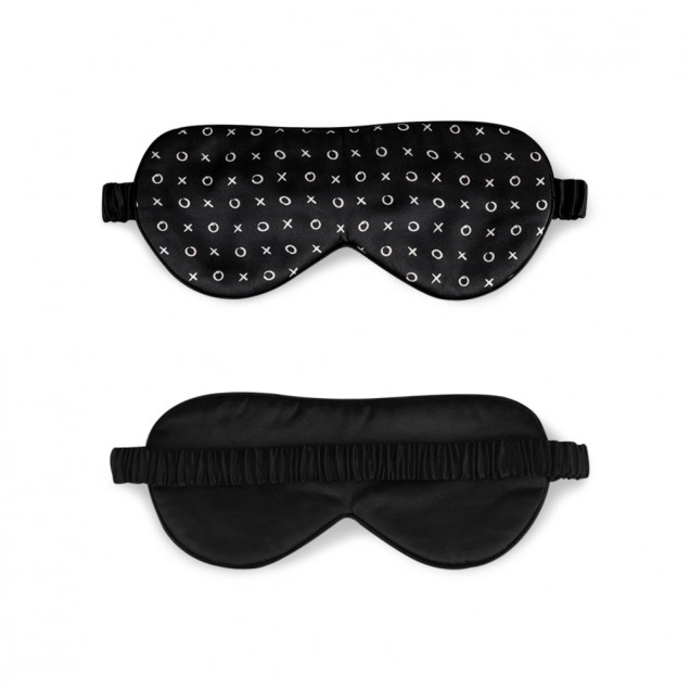 Online Black Silk Sleep Mask