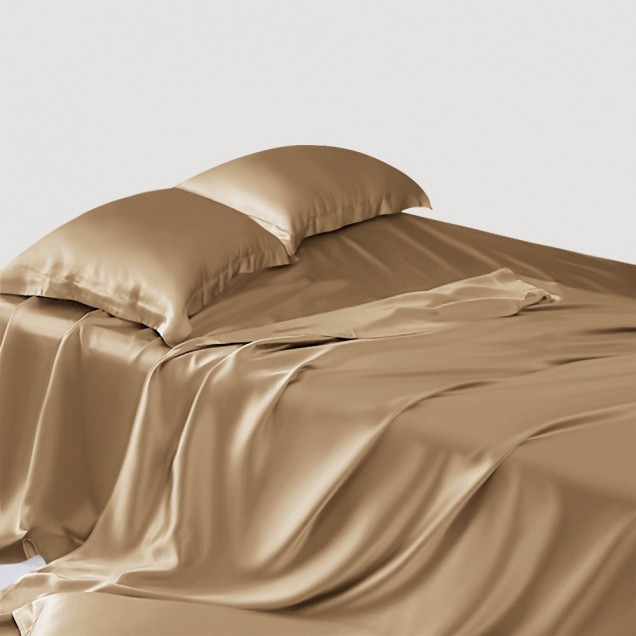 Online Cappuccino 22 Momme Mulberry Silk Sheet Set