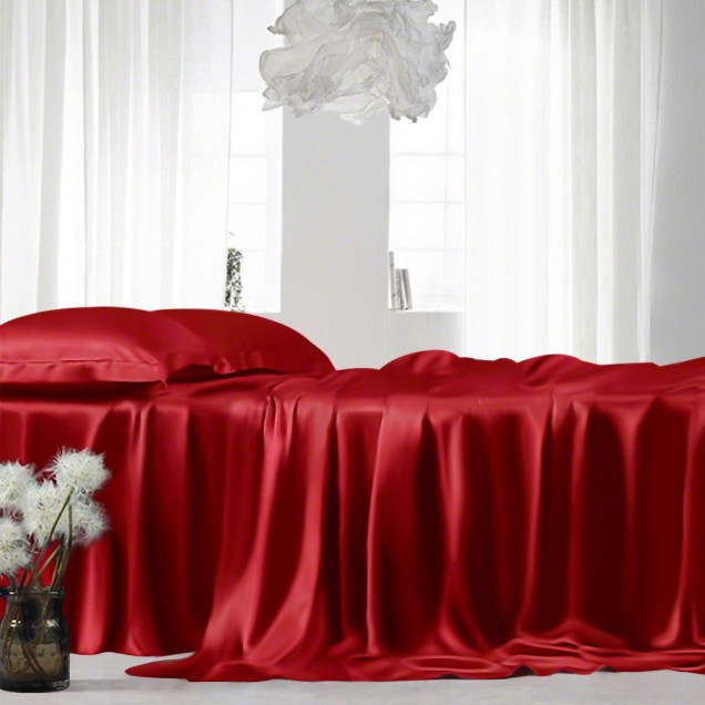 Online Cherry 22 Momme Mulberry Silk Sheet Set Online Cherry 22 Momme Mulberry Silk Sheet Set