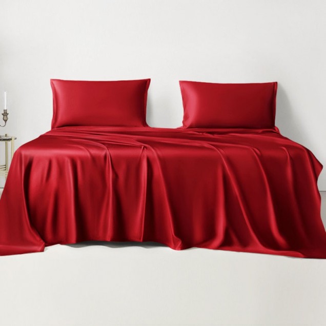 Online Cherry 22 Momme Mulberry Silk Sheet Set Online Cherry 22 Momme Mulberry Silk Sheet Set