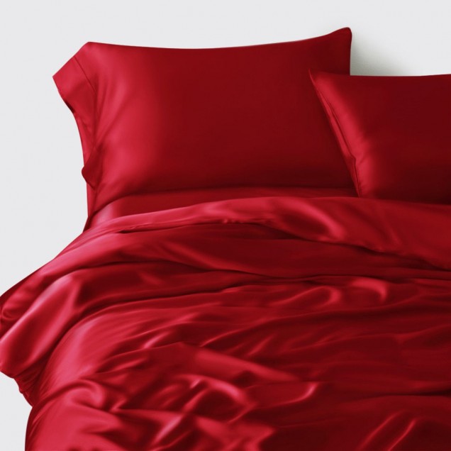 Online Cherry 3 PCS 22 Momme Mulberry Silk Duvet Cover Set Online Cherry 3 PCS 22 Momme Mulberry Silk Duvet Cover Set