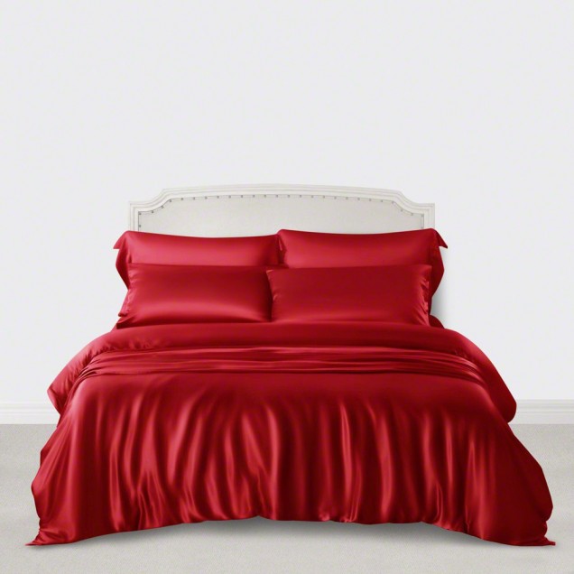 Online Cherry 3 PCS 22 Momme Mulberry Silk Duvet Cover Set Online Cherry 3 PCS 22 Momme Mulberry Silk Duvet Cover Set