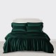 Online Dark Green 3 PCS 22 Momme Mulberry Silk Duvet Cover Set Online Dark Green 3 PCS 22 Momme Mulberry Silk Duvet Cover Set