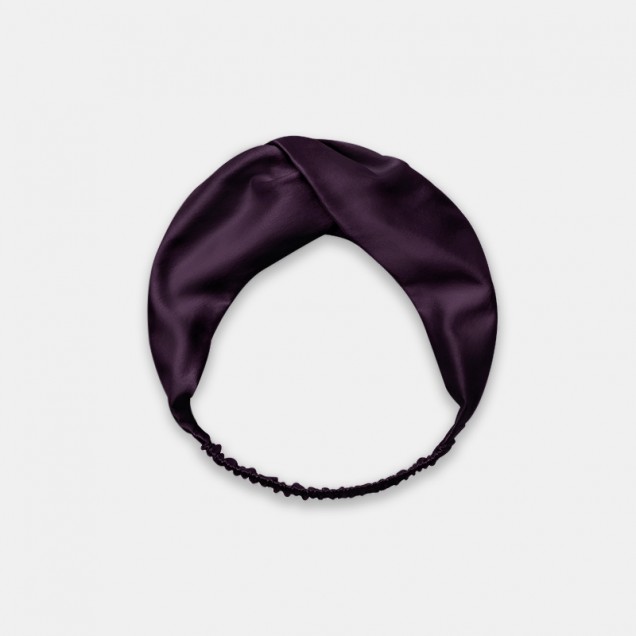 Online Dark Purple Mulberry Silk Headband Online Dark Purple Mulberry Silk Headband