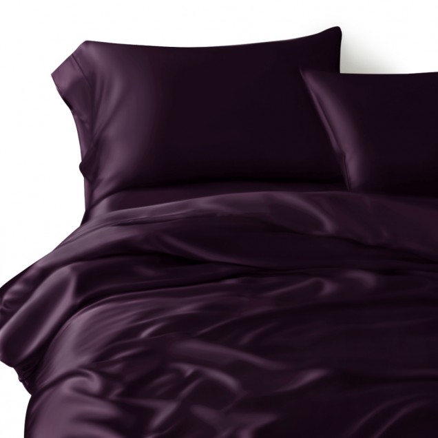 Online Grape 3 PCS 22 Momme Mulberry Silk Duvet Cover Set Online Grape 3 PCS 22 Momme Mulberry Silk Duvet Cover Set