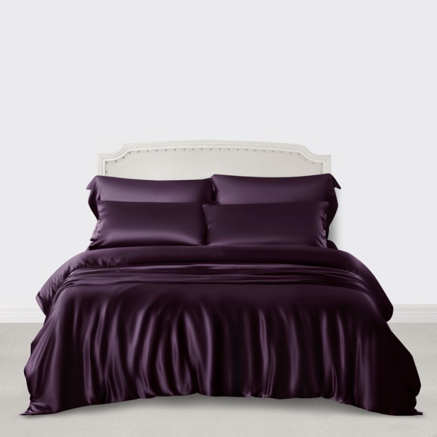 Online Grape 3 PCS 22 Momme Mulberry Silk Duvet Cover Set Online Grape 3 PCS 22 Momme Mulberry Silk Duvet Cover Set