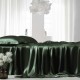 Online Hunter Green 22 Momme Mulberry Silk Flat Sheet Online Hunter Green 22 Momme Mulberry Silk Flat Sheet