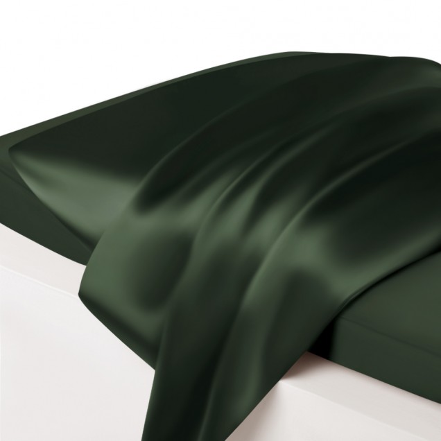 Online Hunter Green Envelope 22 Momme Mulberry Silk Pillowcase Online Hunter Green Envelope 22 Momme Mulberry Silk Pillowcase