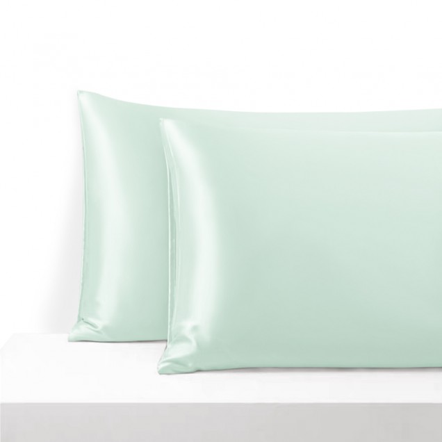 Online Light Cyan Envelope 22 Momme Mulberry Silk Pillowcase Online Light Cyan Envelope 22 Momme Mulberry Silk Pillowcase