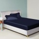 Online Navy 22 Momme Mulberry Silk Fitted Sheet Online Navy 22 Momme Mulberry Silk Fitted Sheet