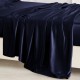 Online Navy 22 Momme Mulberry Silk Flat Sheet Online Navy 22 Momme Mulberry Silk Flat Sheet