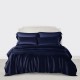 Online Navy 3 PCS 22 Momme Mulberry Silk Duvet Cover Set Online Navy 3 PCS 22 Momme Mulberry Silk Duvet Cover Set