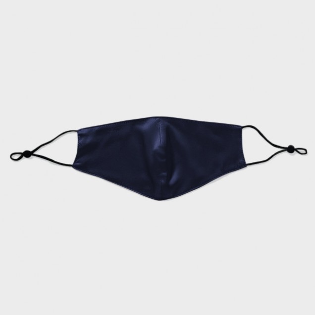 Online Navy & Black Double-Sided 22 Momme Silk Face Mask Online Navy & Black Double-Sided 22 Momme Silk Face Mask