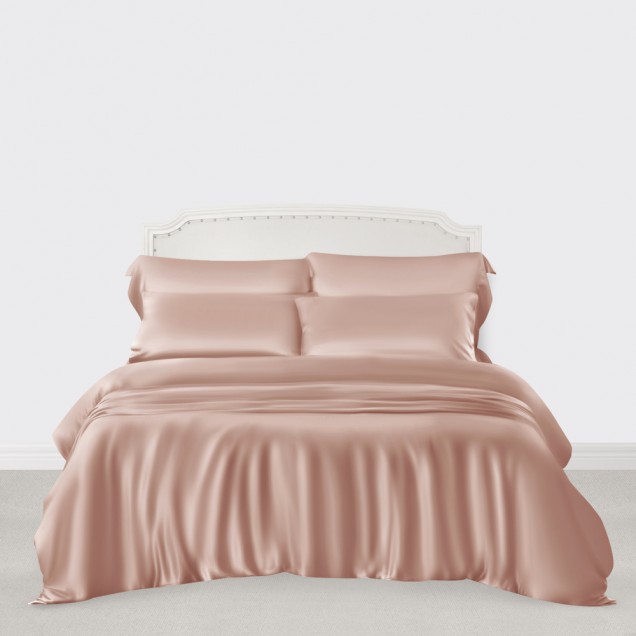 Online Pearl Pink 3 PCS 22 Momme Mulberry Silk Duvet Cover Set Online Pearl Pink 3 PCS 22 Momme Mulberry Silk Duvet Cover Set