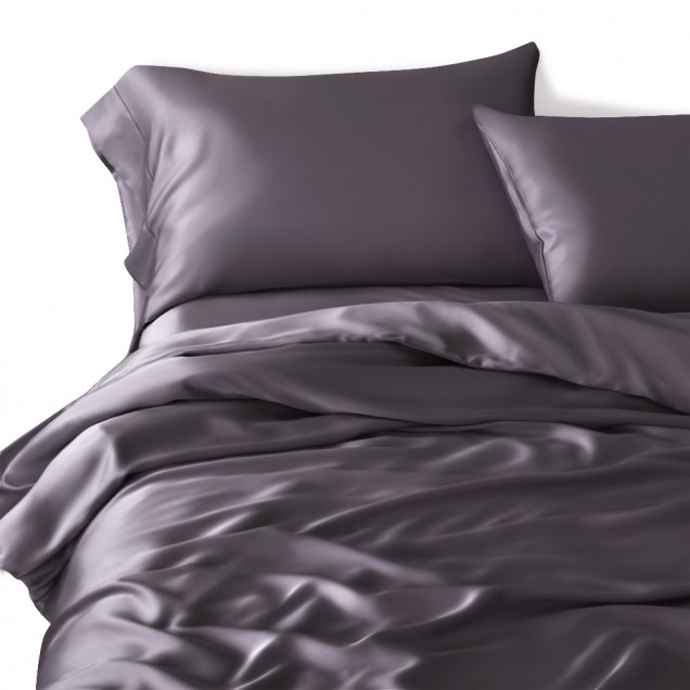 Online Slate Gray 3 PCS 22 Momme Mulberry Silk Duvet Cover Set Online Slate Gray 3 PCS 22 Momme Mulberry Silk Duvet Cover Set