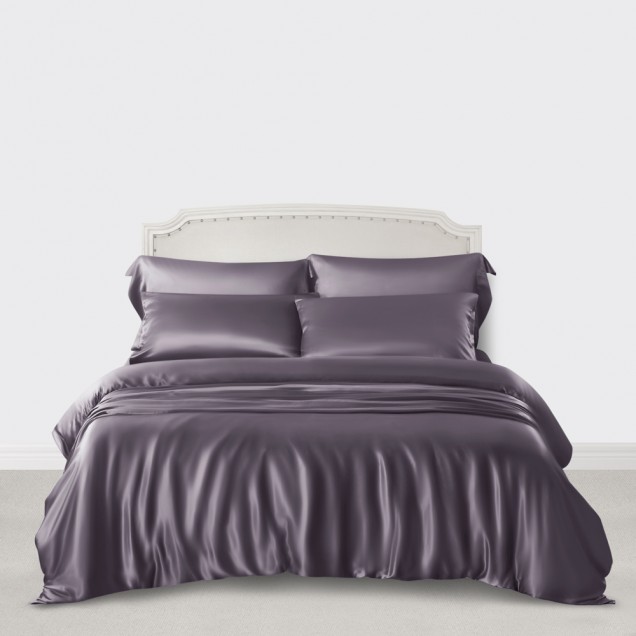 Online Slate Gray 3 PCS 22 Momme Mulberry Silk Duvet Cover Set Online Slate Gray 3 PCS 22 Momme Mulberry Silk Duvet Cover Set