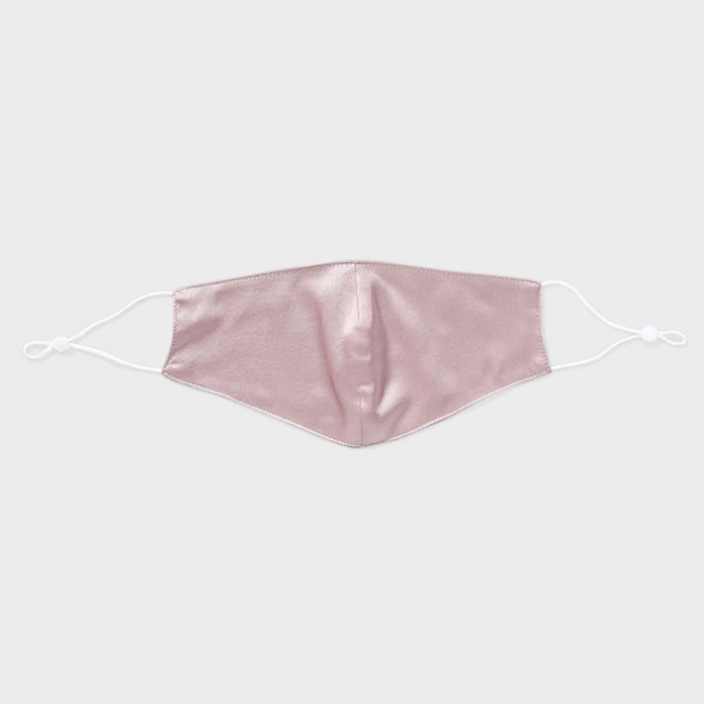 Online Suede Rose & White Double-Sided 22 Momme Silk Face Mask Online Suede Rose & White Double-Sided 22 Momme Silk Face Mask