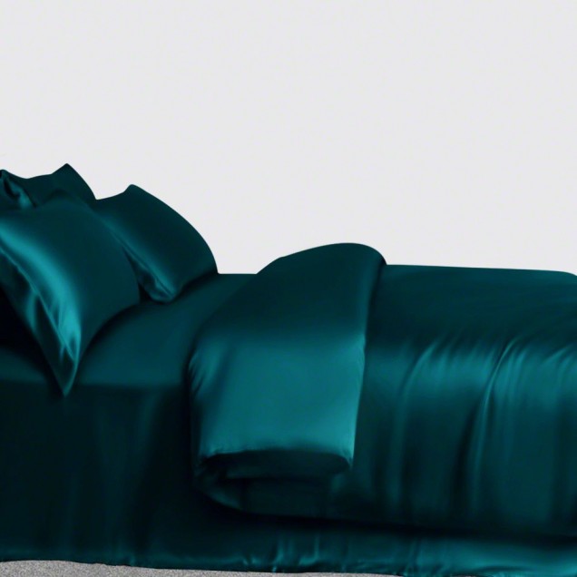 Online Teal 3 PCS 22 Momme Mulberry Silk Duvet Cover Set Online Teal 3 PCS 22 Momme Mulberry Silk Duvet Cover Set