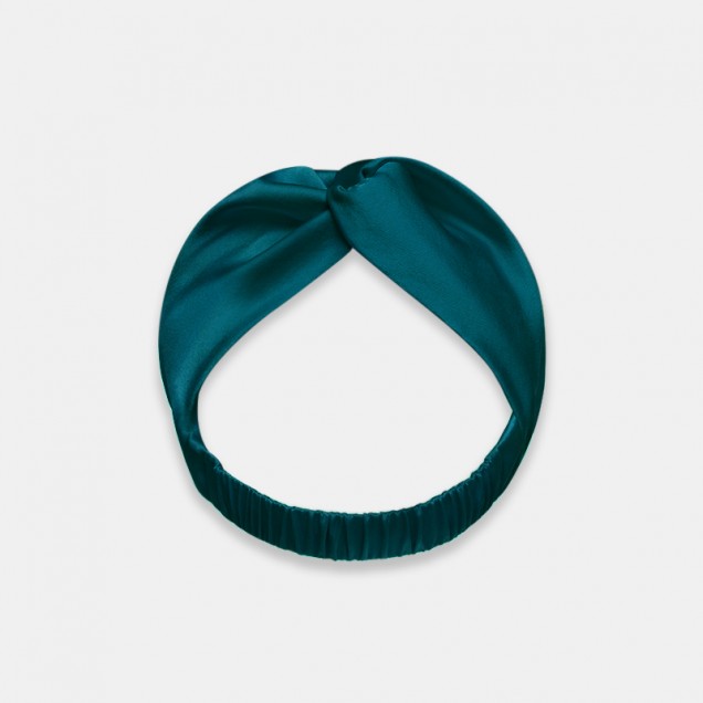 Online Teal Mulberry Silk Headband Online Teal Mulberry Silk Headband