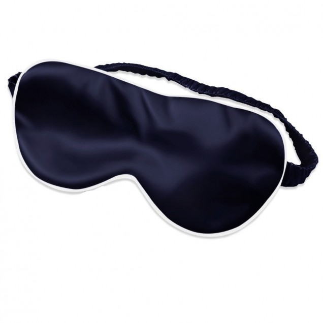 Online Two Piece Silk Gift Set Navy Pillowcase & Eye Mask Online Two Piece Silk Gift Set Navy Pillowcase & Eye Mask