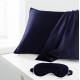 Online Two Piece Silk Gift Set Navy Pillowcase & Eye Mask Online Two Piece Silk Gift Set Navy Pillowcase & Eye Mask